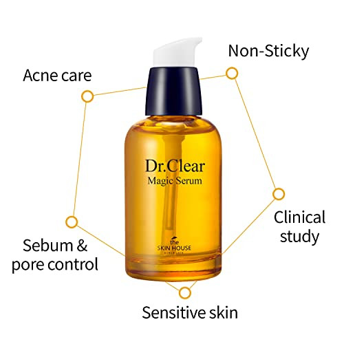 The Skin House Dr.Clear Magic Serum [50Ml / 1.69 Fl.Oz. ]Sebum Control Acne Care/Paraben Cruelty Korean Skin Care