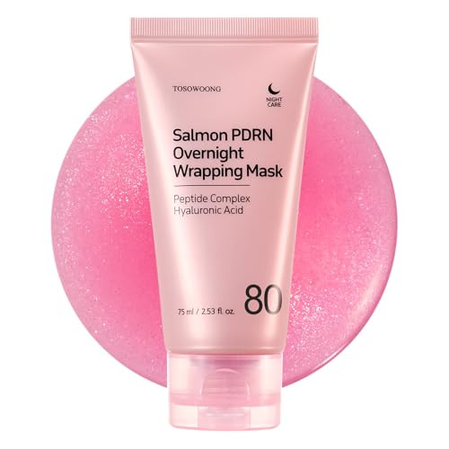 Tosowoong Salmon Dna Pdrn Overnight Wrapping Mask High Purity Pdrn Peel Off Facial Mask For Glass Skin Caffeine Collagen And Peptide Anti-Aging Firming Korean Skincare 75 Ml / 2.53 Fl. Oz