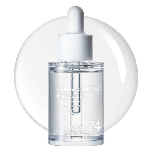 Tosowoong Alpha Arbutin 2% Rice Serum Rice 746074Ppm Alpha-Arbutin 20000Ppm Glow Glass Skin Pigmentation Acne Marks Dark Spots Even Skin Tone Hydrating Korean Skin Care 33Ml / 1.11 Fl.Oz
