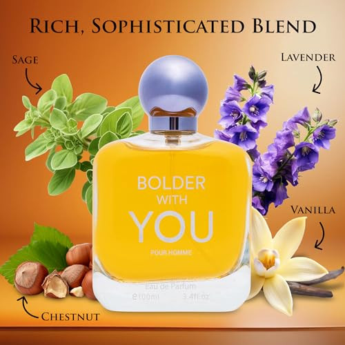 Urban Collection Bolder With You For Men Eau De Parfum Aromatic & Refreshing Scent Notes Of Cardamom Pink Pepper & Violet Leaves Base Fragrance Of Vanilla Sweet Chestnut & Cedarwood Elegant 100Ml Bottle