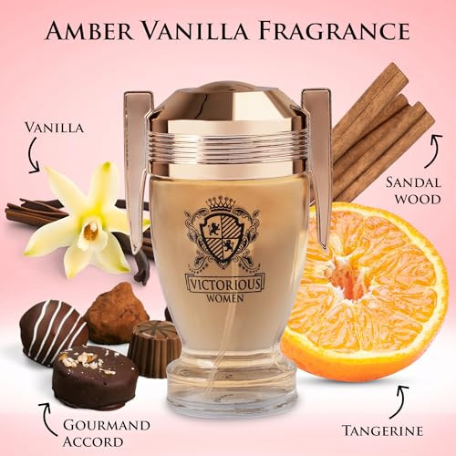 Urban Collection Victorious Eau De Parfum For Women Filled With Sweet Floral Tropical Fruit Powdery Gourmand Tone & Creamy Fluffy Note - Base Of Vanilla Sensual Musk & Earthy Sandalwood Elegant 100Ml Bottle