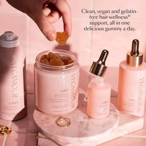 Vegamour Gro More Kit With Serum + Gummies For Healthy Volumized Looking Hair