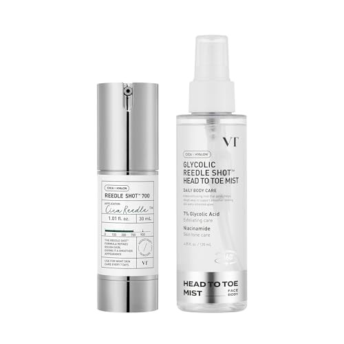 Vt Cosmetics Bundle Cica Reedle Shot 700 & 7% Glycolic Acid Reedle Shot Head-To-Toe Mist