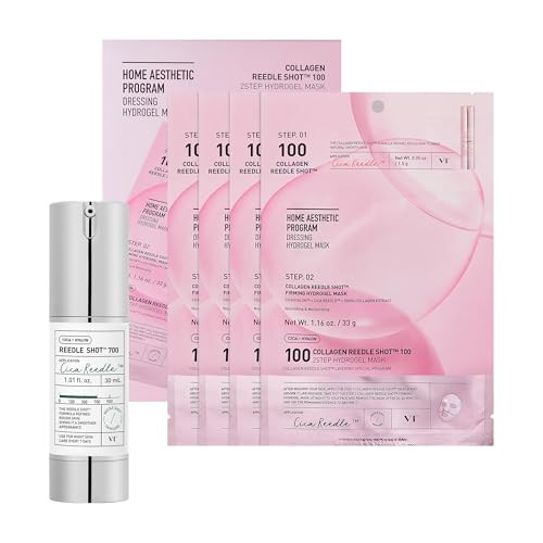 Vt Cosmetics Bundle Cica Reedle Shot 700 & Collagen Reedle Shot 2-Step Hydrogel Mask