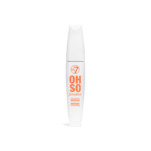 W7 Oh So Sensitive Hypoallergenic Mascara - Black Mascara For Sensitive Eyes With Vitamin E - Vegan 2 Pack