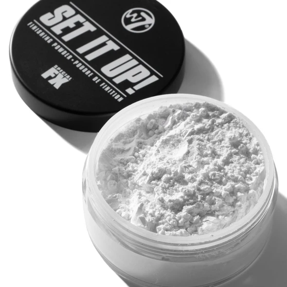 W7 Set It Up Loose Setting Powder & Precision Puff Translucent Feather-Light Finishing Powder & Soft Puff For A Flawless Matte Finish Easy Mess- Application For Every Makeup Lover