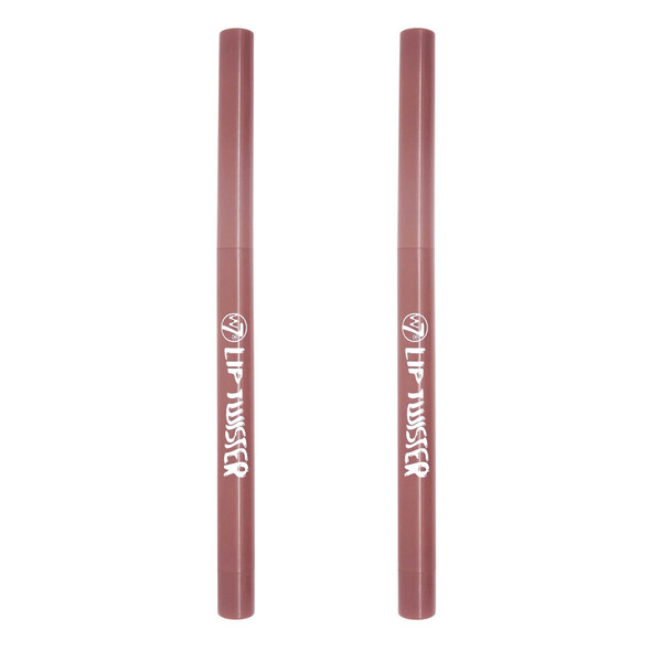 W7 Lip Twister Lip Liner - 2Pcs - Creamy & Blendable Lip Makeup For Definition & Shape (Pink)