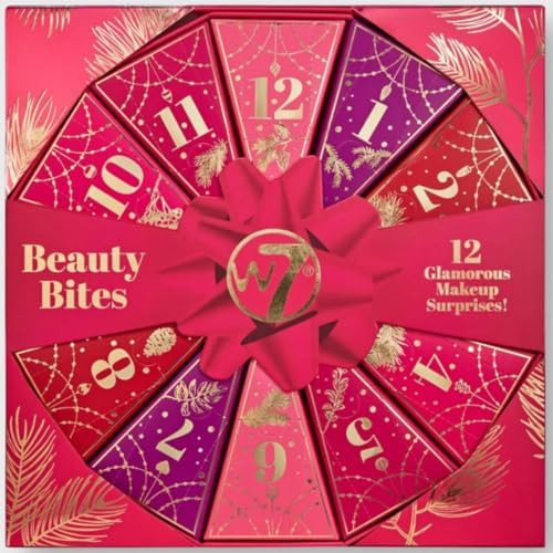 W7 Beauty Bites 12 Day Advent Calendar Makeup Pink