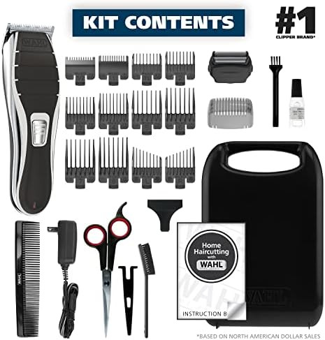 Wahl Clipper 2-In-1 Shaver And Hair Clipper Lithium-Ion Rechargeable Cord Cordless Hair Clipper And Shaver Combo Kit - Model 79568