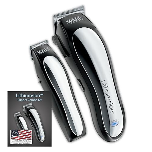 Wahl Usa Clipper Rechargeable Lithium Ion Cordless Haircutting Clipper & Battery Trimming Combo Kit Electric Clipper For Grooming Heads Beards & All Body Grooming Model 79600-2101P