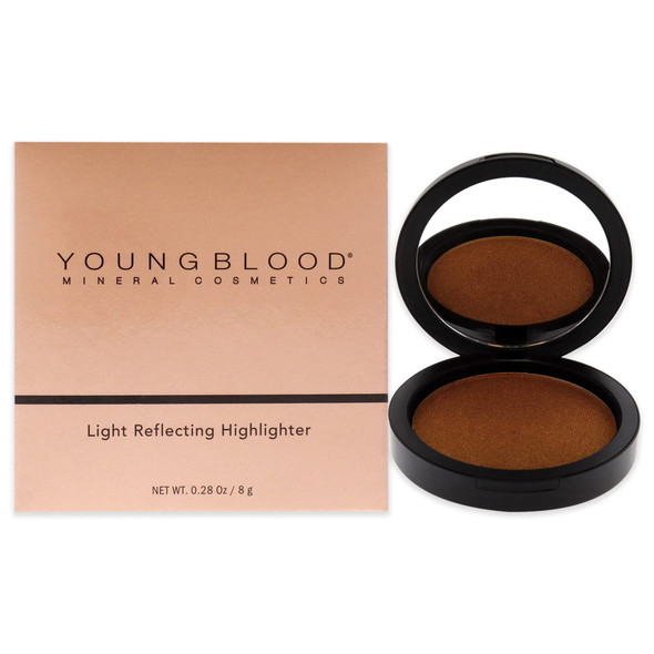 Youngblood Clean Luxury Cosmetics Light Reflecting Highlighters Natural Radiant Complexion Highlight With Diamond Powder Cruelty Paraben Gluten (Fiesta)