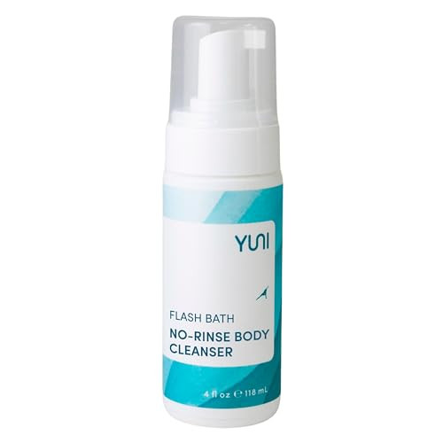 Yuni Beauty Waterless Body Wash (4 Oz) - Rinse- Foaming Bath And Clean Body Wash Solution Instantly Remove Sweat Dirt Odor Travel Camping And Backpacking Essentials Paraben- Vegan