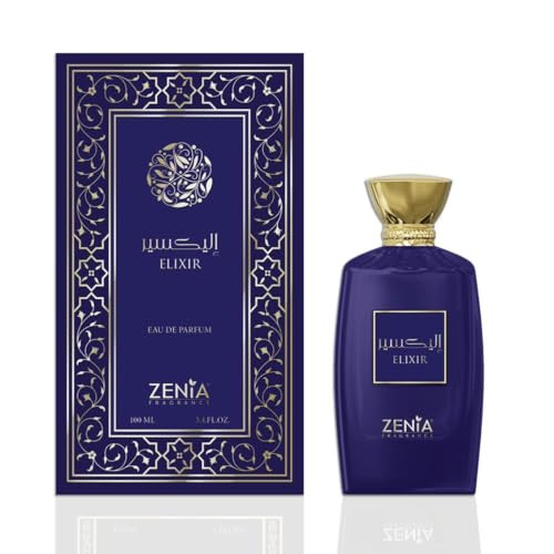 Zenia Elixir Eau De Parfum Edp Spray 3.4Oz / 100Ml Long Lasting Fresh Spicy Sweet Fragrance With Lavender Mint Vanilla & Honey