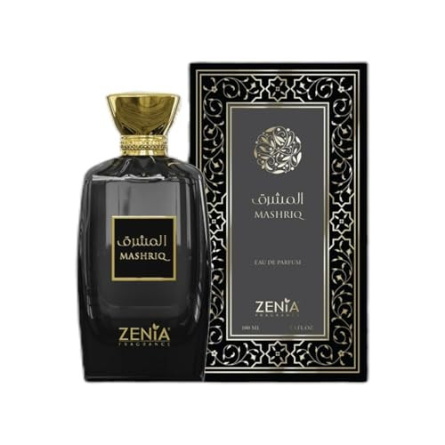 Zenia Mashriq Eau De Parfum Edp Spray For Men & Women 3.4Oz / 100Ml Long Lasting Warm Spicy Gourmand Fragrance With Cognac Caramel Cinnamon & Vanilla