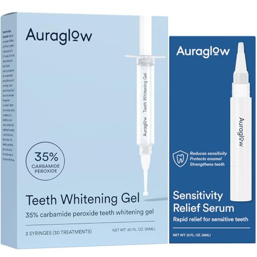Auraglow 35 Whitening Gel And Sensitivity Relief Serum