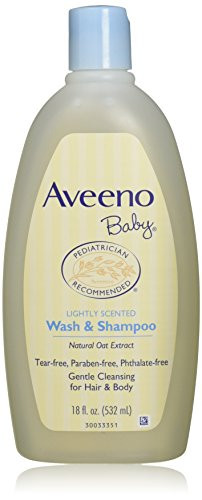 Aveeno Baby Wash & Shampoo Lightly Scented 8 Ounce (Pack Of 1)