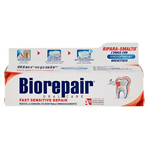 Biorepair Fast Sensitive Repair Toothpaste With Microrepair 2.02Fl.Oz 60Ml