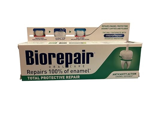 Biorepair Total Protective Repair Toothpaste With Microrepair New Formula - 2.5 Fluid Ounce (75Ml) Tubes (Pack Of 3) Italian Import