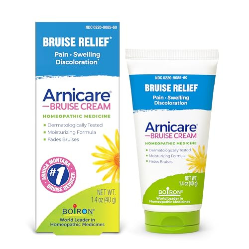 Boiron Arnicare Bruise Cream For Pain Relief From Bruising And Swelling Or Discoloration From Injury 1.4 Oz