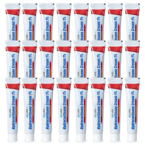 Careall Hydrocortisone 1 1Oz Tube (Pack Of 24) Maximum Strength Anti-Itch Cream Relief From Itching And Redness From Bug Bites Eczema Psoriasis Poison Ivy Oak And Sumac