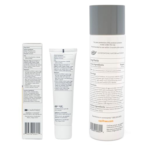 Carifree Gel 1100 And Maintenance Rinse Citrus Bundle Hydroxyapatite Toothpaste Fluoride Mouthwash Neutralizes Ph Freshens Breath And Moistens