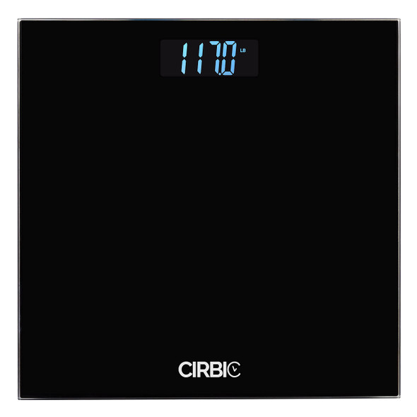 Cirbic Talking Scales - Big Numbers And Clear Loud Voice Announcement Of Weight (Black)