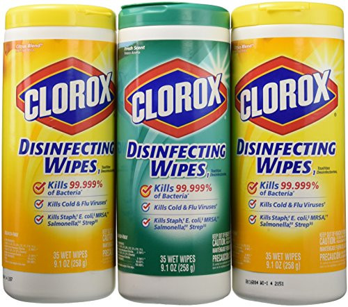 Clorox Wet Wipes Lemon Fresh & Fresh Scent 3 Ct