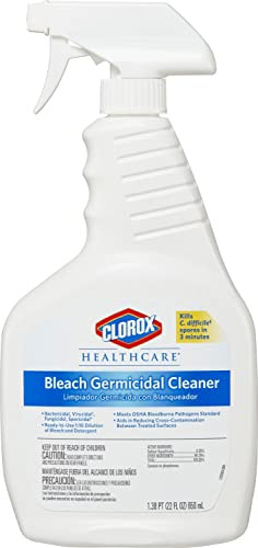 Clorox Healthcare Bleach Germicidal Cleaner Spray 22 Ounces (68967)