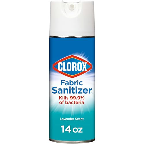 Clorox Fabric Sanitizer Aerosol Spray Lavender Scent 14 Ounces