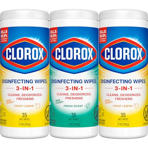 Clorox Disinfecting Wipes 35 Wipes Per Tub Pack Of 3 Tubs