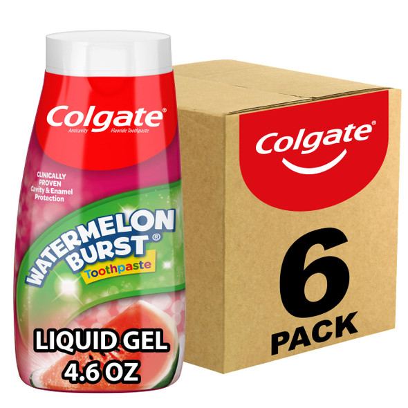 Colgate Kids Fluoride Toothpaste Watermelon Burst 4.6 Ounces