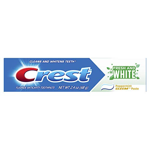 Crest Fresh & White Toothpaste Peppermint Gleem Paste 2.4 Oz