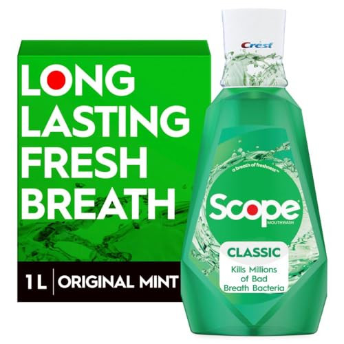 Crest Scope Classic Mouthwash Original Formula 1 L