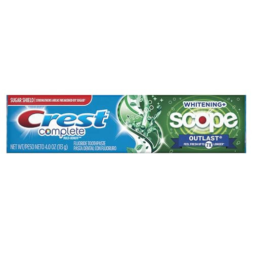 Crest Pls Sc Outlst Ex Wh Size 4Z Crest Extra White Plus Scope Outlast Mint Toothpaste 4Oz