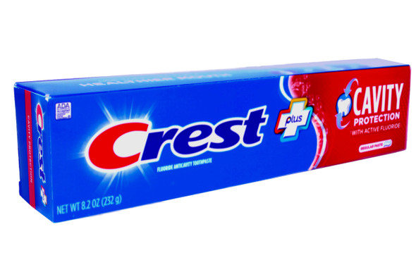 Crest Fluoride Cavity Protection Toothpaste 8.2 Ounce Regular Paste Bulk Toothpaste Prevents Cavities Before They Start (8 Pack)