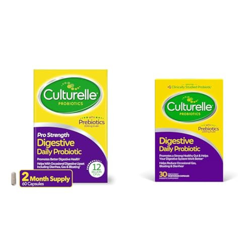 Culturelle Pro Strength Daily Probiotic Digestive Health Capsules 60 Count Daily Probiotic Capsules Digestive Health 30 Count