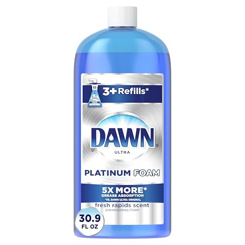 Dawn Dish Soap Direct Foam Dishwashing Foam Refill Fresh Rapids Scent 30.9 Fluid Oz (Pack Of 6)