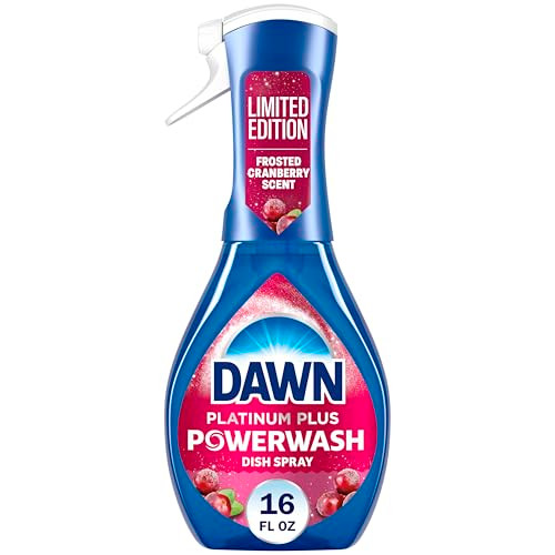 Dawn Powerwash Spray Dish Soap Dishwashing Liquid Cleaning Supplies Frosted Cranberry 1 Starter Kit 16 Fl Oz