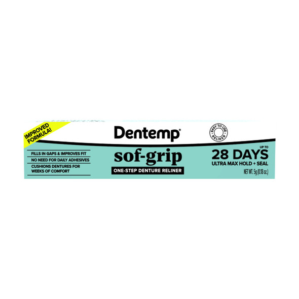 Dentemp Sof-Grip 1-Step Denture Care 5G (1 Pack)