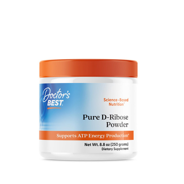 Doctor'S Best Pure D Ribose Powder Supplement - D-Ribose For Men & Women Supports Atp Energy Production In Heart & Muscle Health & Wellness Support Gluten Free Soy Free Vegan Unflavored 8.8 Oz