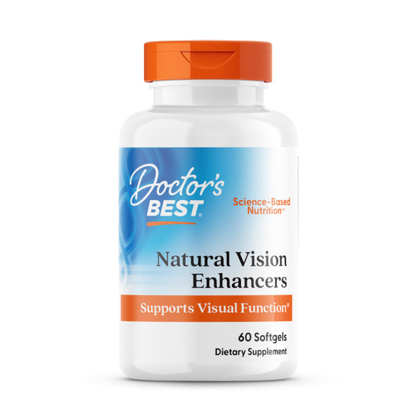 Doctor'S Best Natural Vision Enhancers For Men & Women - Lutein And Zeaxanthin Supplement With Fish Oil Eye Health Support Supplement For Adults Protects Eyes From Blue Light Non Gmo 60 Softgels