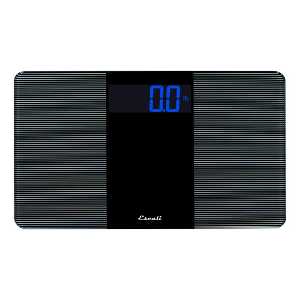 Escali Extra Wide Digital Bathroom Scale For Body Weight With Wide Platform For Natural Stance And Stability High Capacity Of 400 Lb Batteries Included