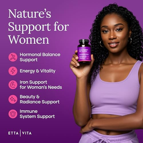 Etta Vita Primal Beef Organ Supplement For Women (Made In Usa) Boosted W Shatavari Maca Ashwagandha And Chasteberry - Grass Fed Uterus Ovary Liver Kidney Heart Bone Matrix Gotu Kola And Queen Colostrum