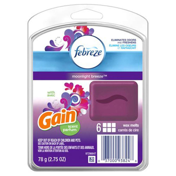 Febreze Wax Melts With Gain Scent Moonlight Breeze 2.75 Oz