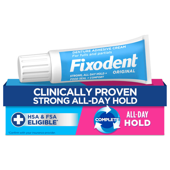 Fixodent Complete Original Denture Adhesive Cream 0.75 Oz
