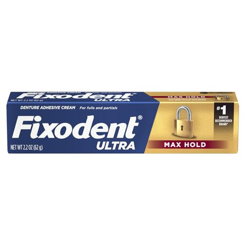 Fixodent Ultra Max Hold Dental Adhesive 2.2 Oz (Pack Of 10)