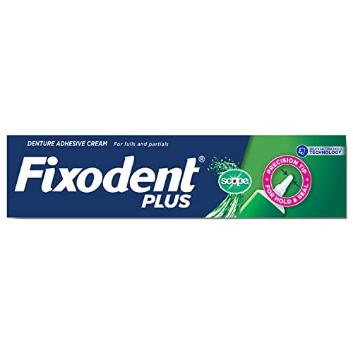 Fixodent Control Denture Adhesive Cream Plus Scope Flavor 2 Oz (Pack Of 8)