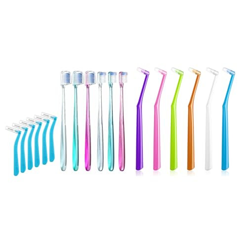 Fregum V A Shaped Orthodontic Toothbrush For Braces & End Tuft Toothbrush For Orthodontic