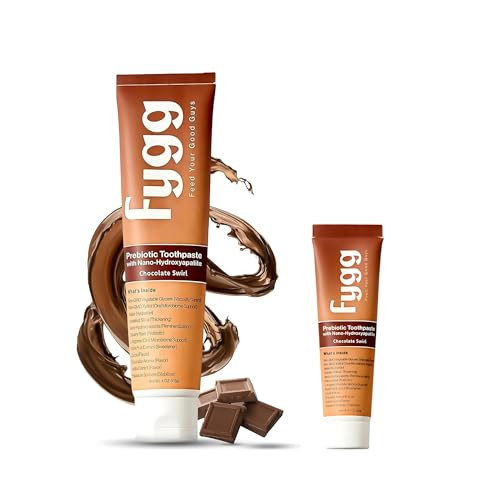 Fygg Fluoride Free Toothpaste 4 Oz With Travel Size Pack Of .7 Oz (Chocolate)