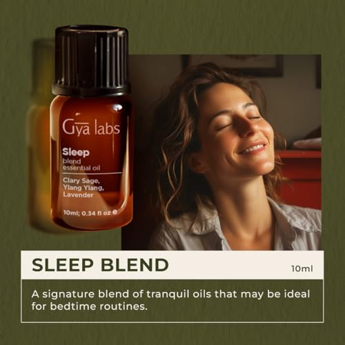 Gya Labs Sleep Essential Oil Blend - 100 Pure Natural Sleep Oil For Diffuser & Aromatherapy Soothing Bedtime And Self-Care (0.34 Fl Oz)